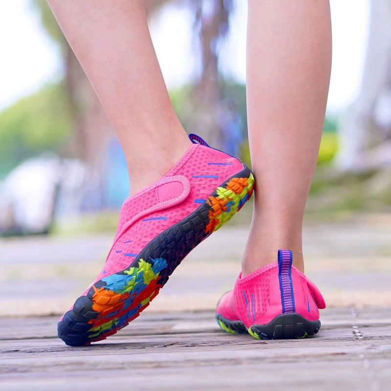 CIOR Boys & Girls Water Shoes Sports Aqua Athletic Sneakers Lightweight Sport Shoes(Toddler/Little Kid/Big Kid) U1ELJSX011-Pink-34 - Image 5